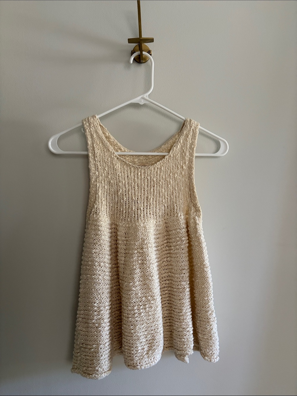 Pilcro Swing Sweater Tank Ivory - Picture 3 of 4